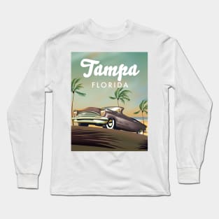 Tampa Florida Travel poster Long Sleeve T-Shirt